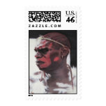 Aboriginal Warrior Postage Stamp