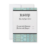 Aboriginal Wedding RSVP Card The Journey Blue Custom Announcements