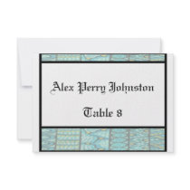 Aboriginal Wedding Seating Card The Journey Blue Custom Invitation