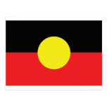 aborigini australia flag post cards