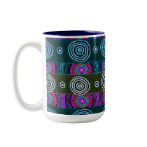 Aboriginie Desert Flowers Design mugs