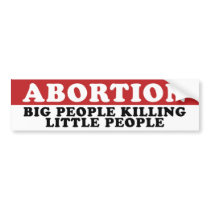 Abortion bumper stickers by ChristianBumper Abortion bumper stickers