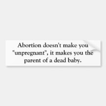 Abortion Bumper Stickers