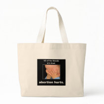 abortion hurts canvas bags