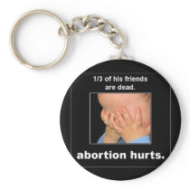 abortion hurts key chains