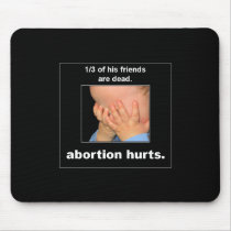 abortion hurts mouse pad
