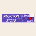 "Abortion Stops a Beating Heart" bumper stickers