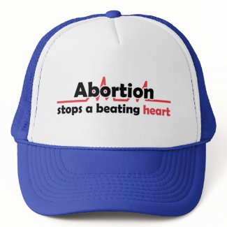 Abortion stops a beating heart hat