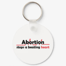 Abortion stops a beating heart keychains by bbdesignsco Abortion stops a beating heart keychains
