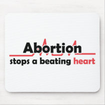 More Abortion stops a beating heart mouse pad Zazzle Mousepads gift ideas Abortion stops a beating heart mouse pad Zazzle Mousepads