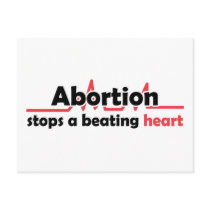 More Abortion stops a beating heart postcards Zazzle Postcards gift ideas Abortion stops a beating heart postcards Zazzle Postcards