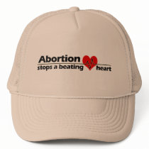 Abortion Stops a Beating Heart, Pro-Life Mesh Hat