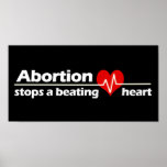 Abortion Stops a Beating Heart, Pro-Life posters