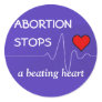 "Abortion Stops a Beating Heart" Stickers
