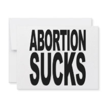 Abortion Sucks Custom Invites