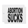 Abortion Sucks Custom Invites