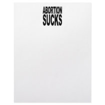 Abortion Sucks letterhead