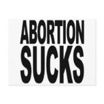 Abortion Sucks Post Card