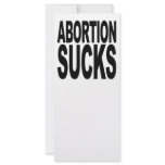 Abortion Sucks Personalized Rack Card