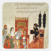 Abou Zayd preaching in the Mosque Square Sticker