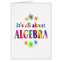 About Algebra Greeting Card