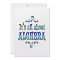 ABOUT ALGEBRA PERSONALIZED ANNOUNCEMENT