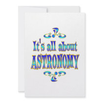 ABOUT ASTRONOMY CUSTOM INVITATION