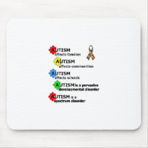 ABOUT AUTISM MOUSE PAD