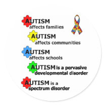 ABOUT AUTISM stickers