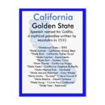 About California Postcard