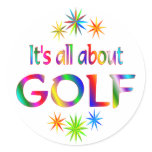 About Golf Round Stickers