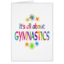 About Gymnastics Greeting Card