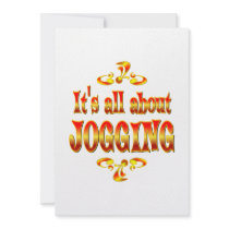 ABOUT JOGGING PERSONALIZED INVITATIONS