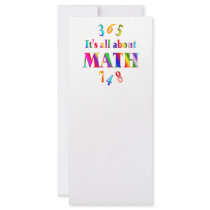 About Math rack cards