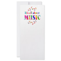 About Music rack cards