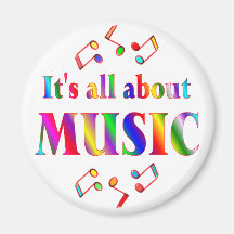 About Music Refrigerator Magnet