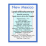 About New Mexico Postcard