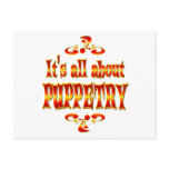 ABOUT PUPPETRY POST CARD