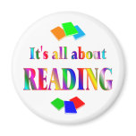 About Reading Fridge Magnet