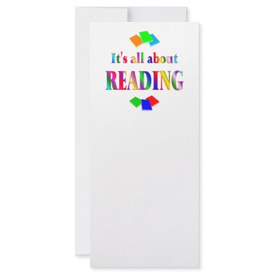 About Reading Rack Card Template by SchoolAids