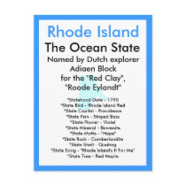 About Rhode Island Postcard