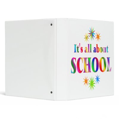 About School 3 Ring Binders by SchoolAids