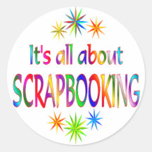 About Scrapbooking Round Stickers