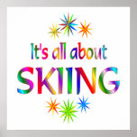 About Skiing Poster