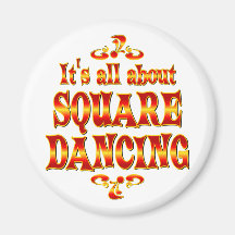 ABOUT SQUARE DANCING REFRIGERATOR MAGNET