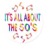 About the 50s round sticker