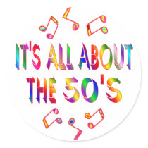 About the 50s round sticker