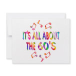 About the 60s personalized invitations