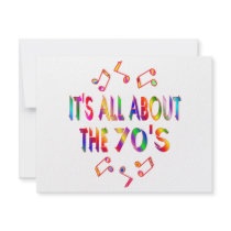 About the 70s custom invite