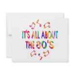 About the 80s personalized invitations